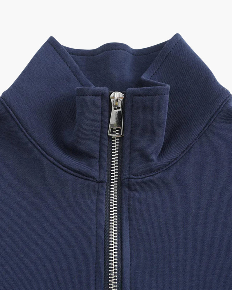 Miami Cotton Sweatshirt mit Reißverschluss