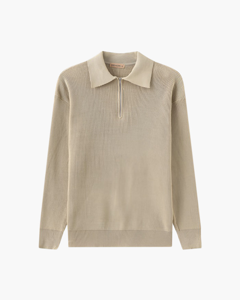 Premium-Strickjacke mit Reißverschluss