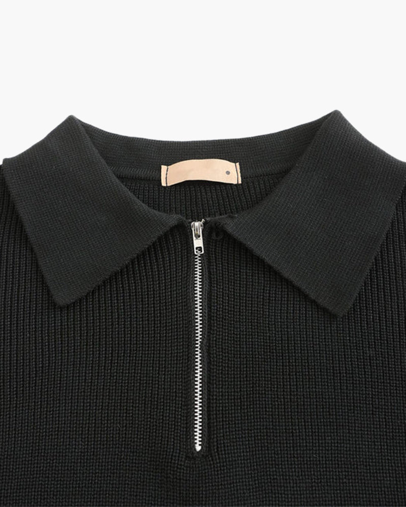 Premium-Strickjacke mit Reißverschluss