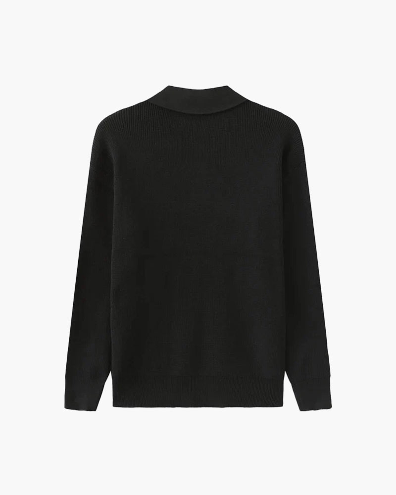 Premium-Strickjacke mit Reißverschluss