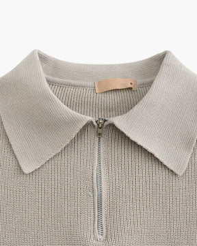 Premium-Strickjacke mit Reißverschluss