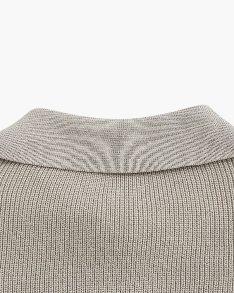 Premium-Strickjacke mit Reißverschluss