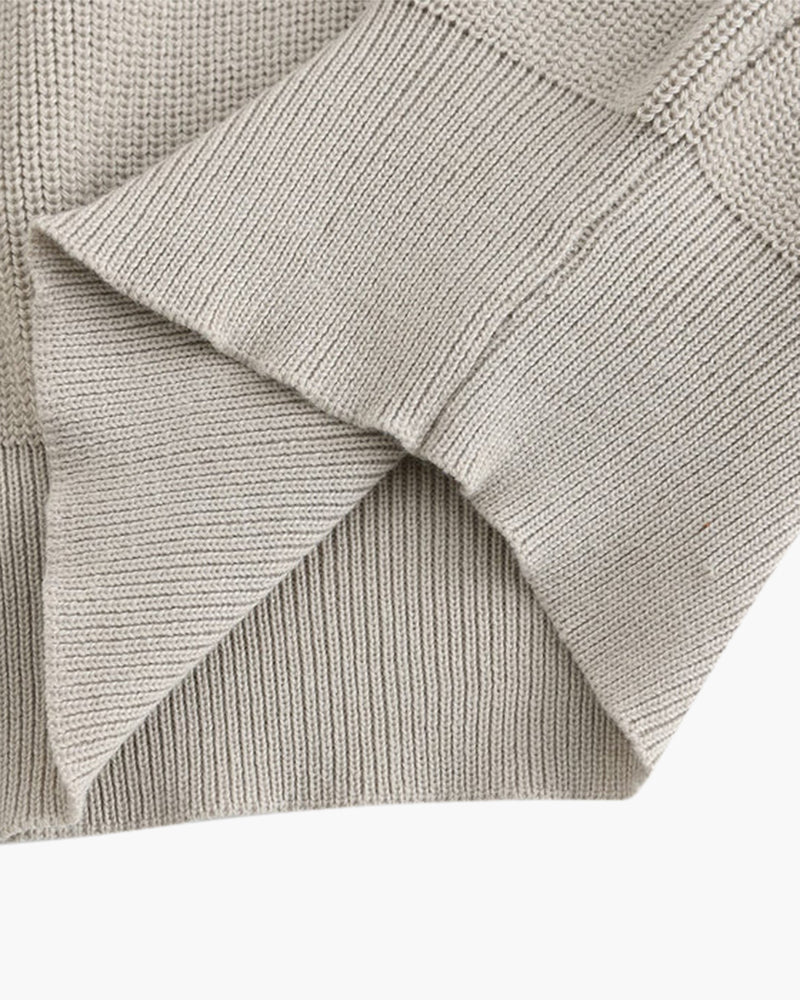 Premium-Strickjacke mit Reißverschluss