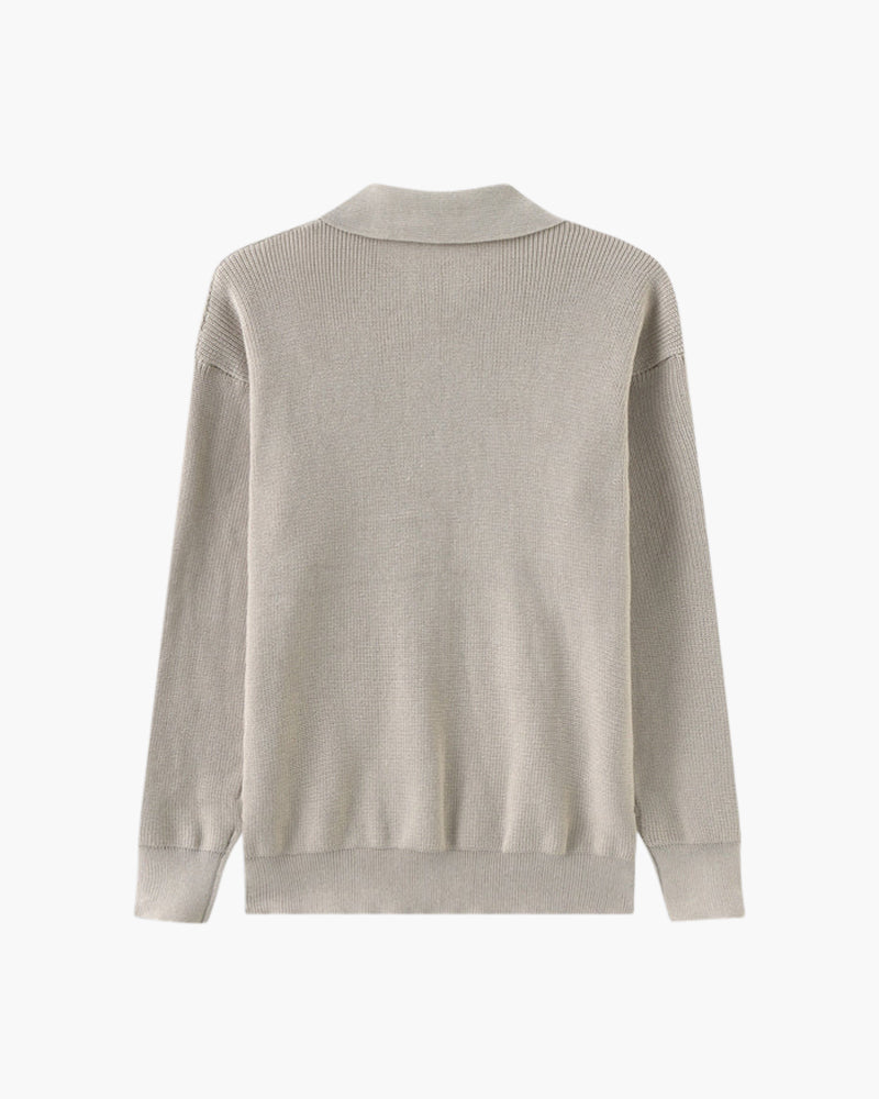 Premium-Strickjacke mit Reißverschluss