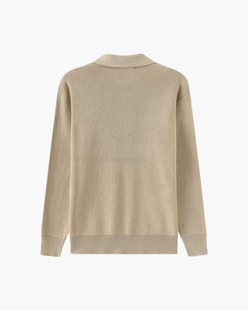 Premium-Strickjacke mit Reißverschluss