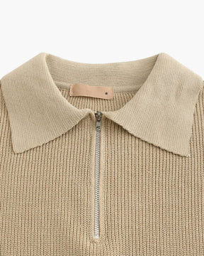 Premium-Strickjacke mit Reißverschluss